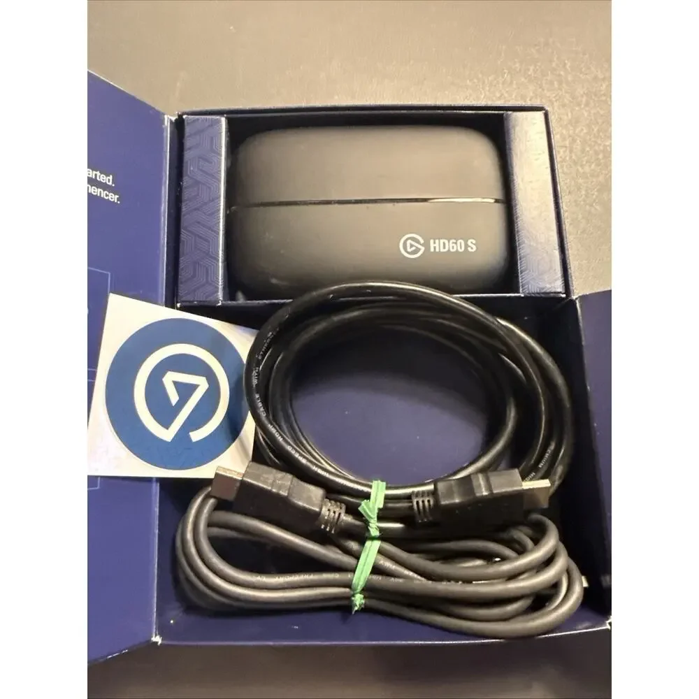 Elgato HD60 S High-Definition 1080P@60FPS, Power & HDMI Cable Included. Open Box